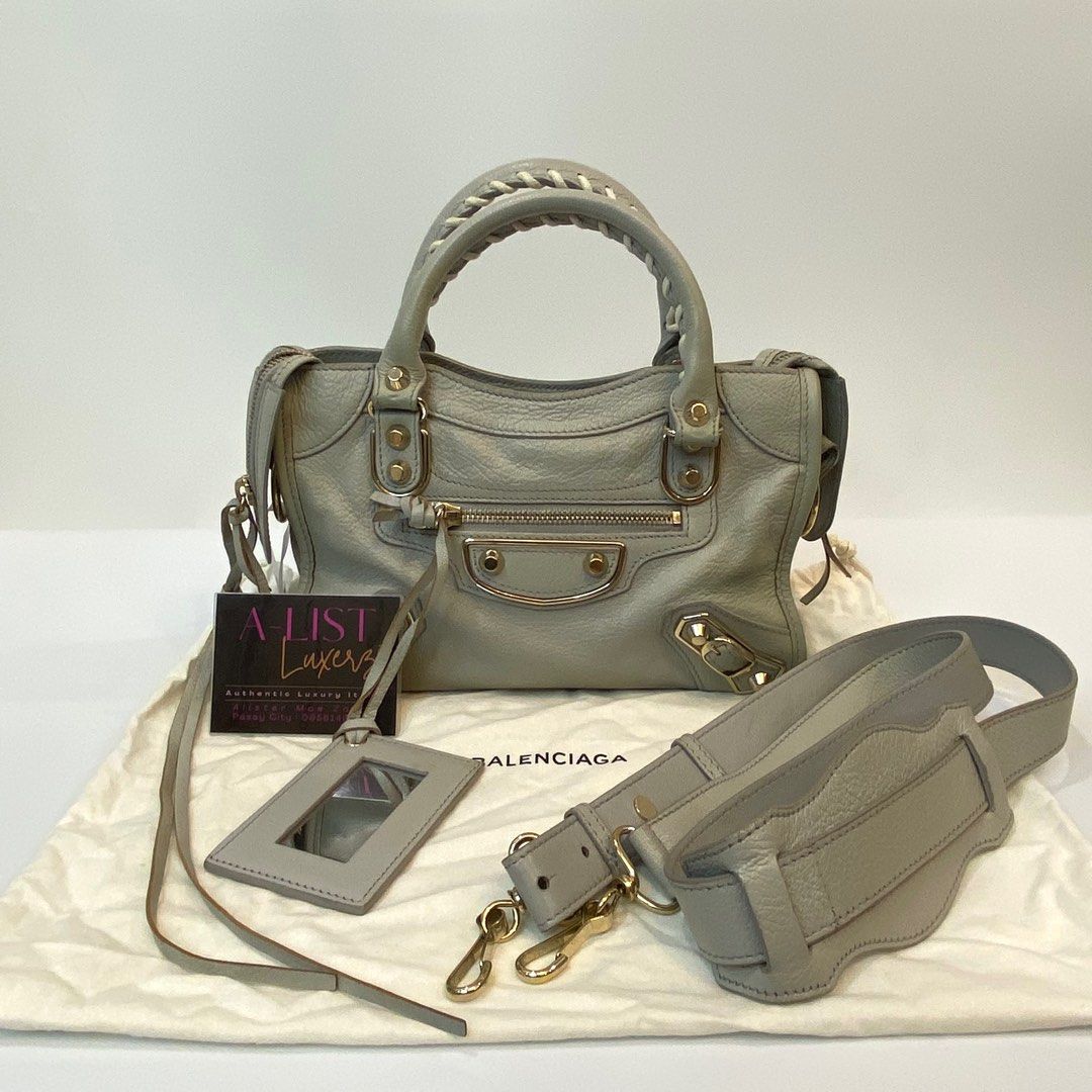 Balenciaga classic metallic edge mini city hot sale