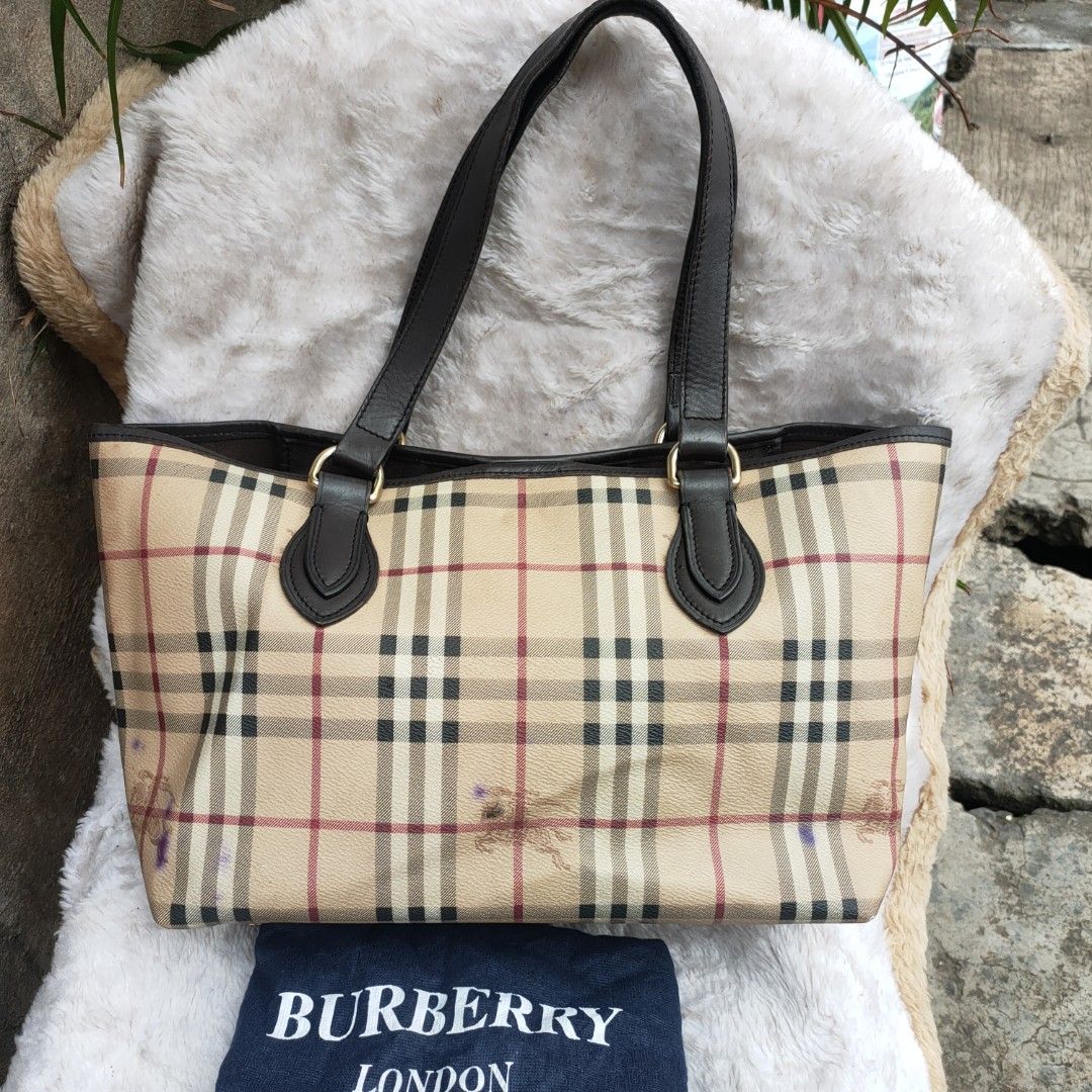 Authentic Burberry tote bag, Luxury, Bags & Wallets on Carousell