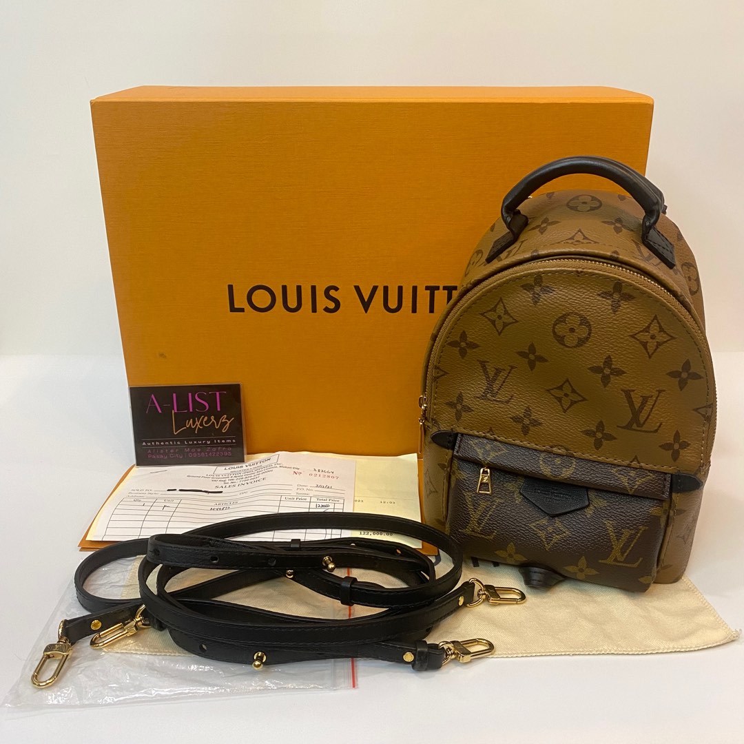 Mini Palm Spring damier brown, Women's Fashion, Bags & Wallets, Backpacks  on Carousell
