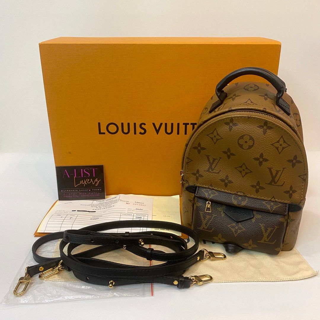 Authentic Louis Vuitton Palm Springs Mini Backpack in Monogram Reverse  Canvas, Luxury, Bags & Wallets on Carousell