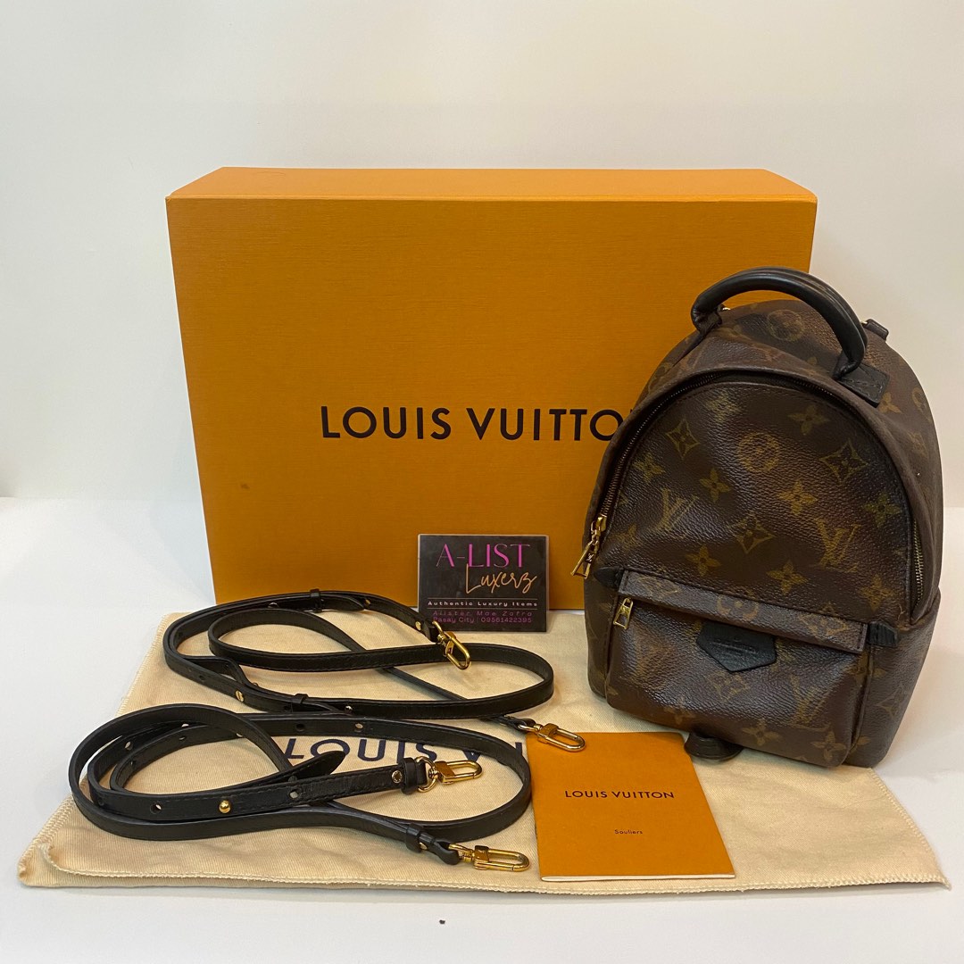 Louis Vuitton Navy Monogram Mini Lin Canvas Montsouris GM Backpack