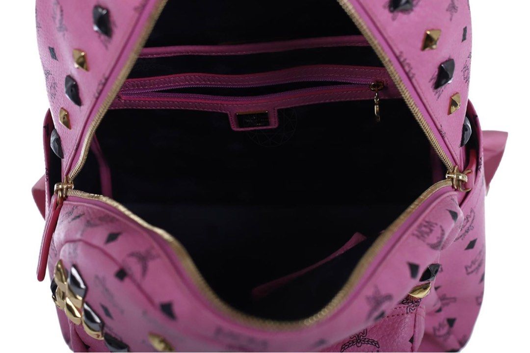 Inside of a top real mcm bag