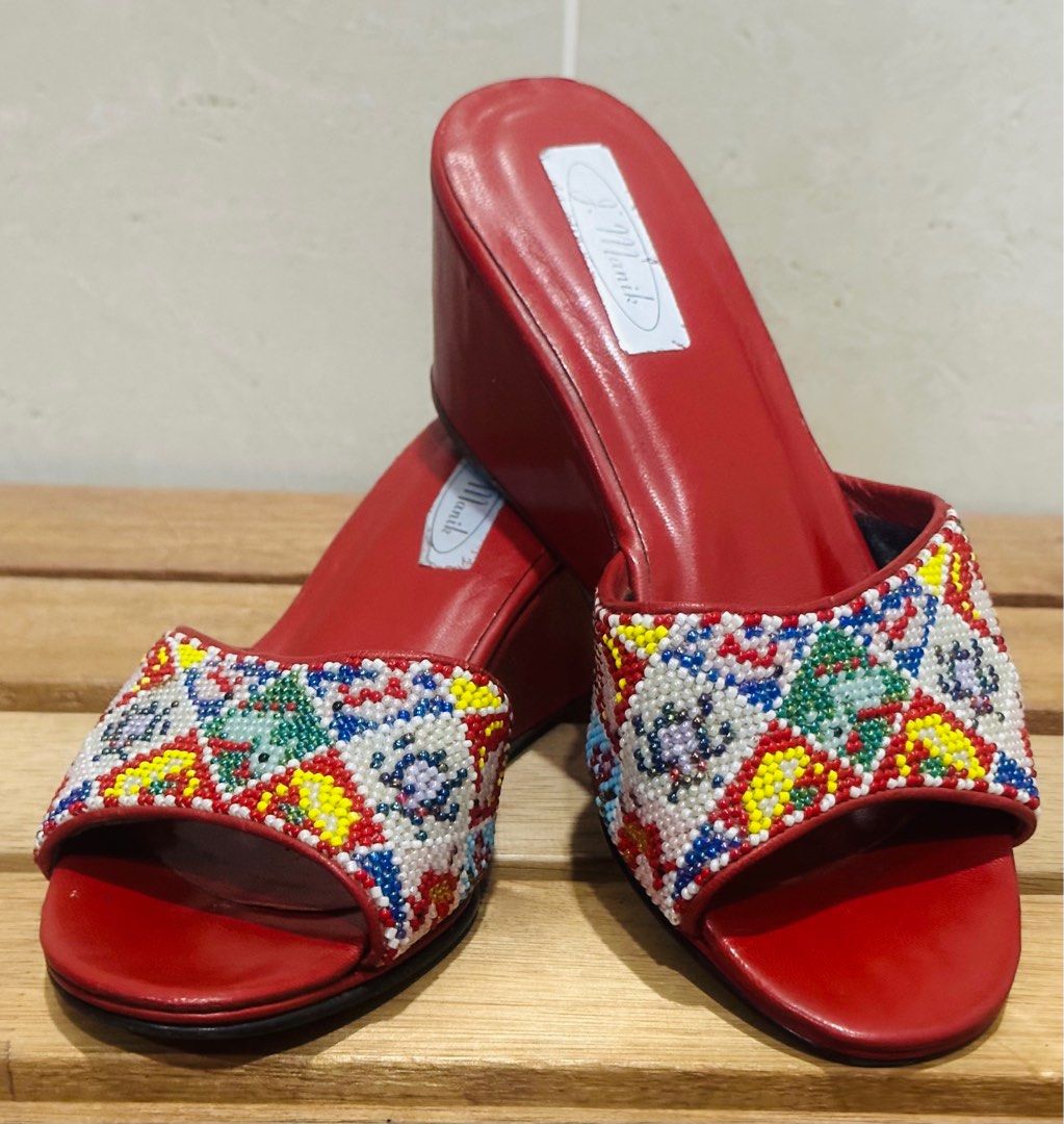 Beaded heels hotsell