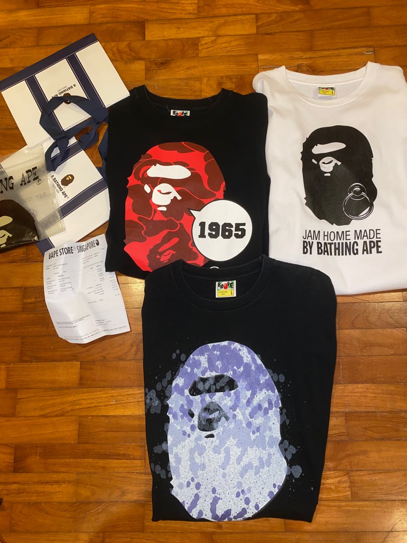Bathing ape top t shirt singapore