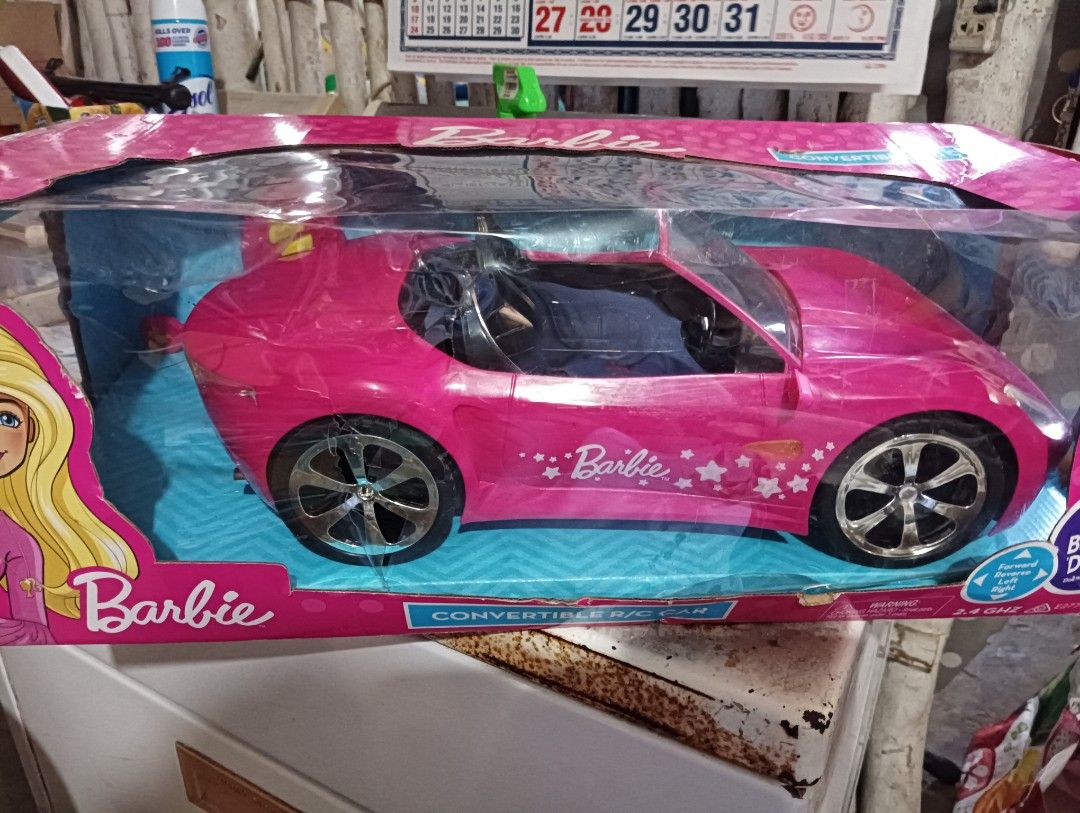 Barbie RC Car Convertible Remote Control Lights Toy Vehicle Gift Girls 2.4GHz F1