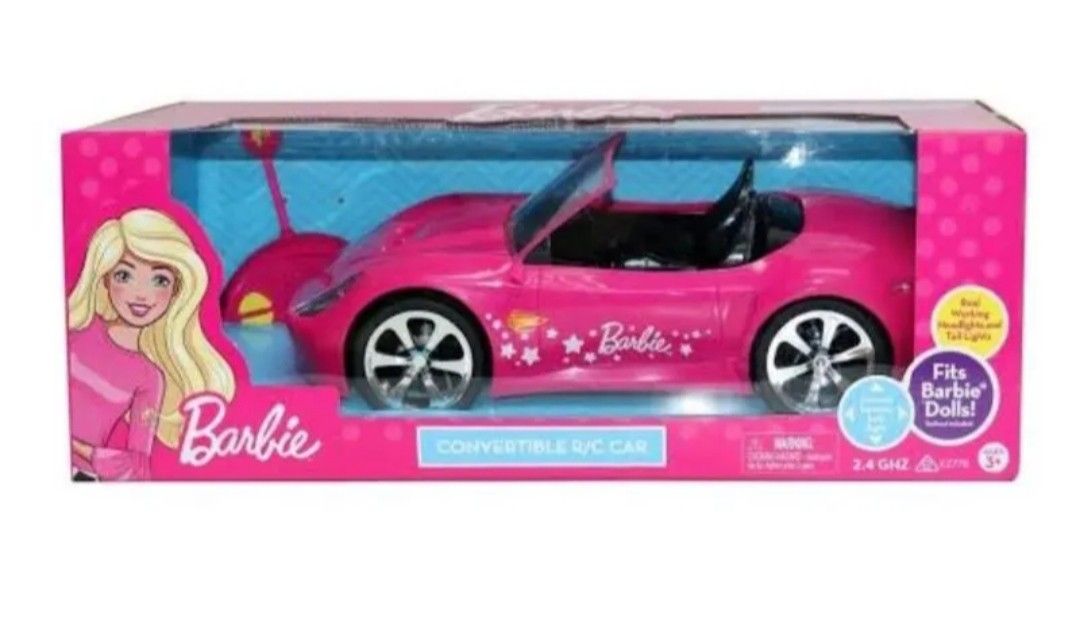 Barbie convertible remote control car cheap