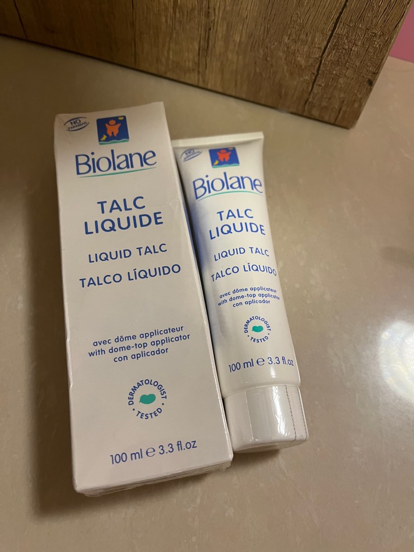 Biolane Talc Liquide 100ml 2支, 兒童＆孕婦用品, 洗澡及換尿片, 洗澡