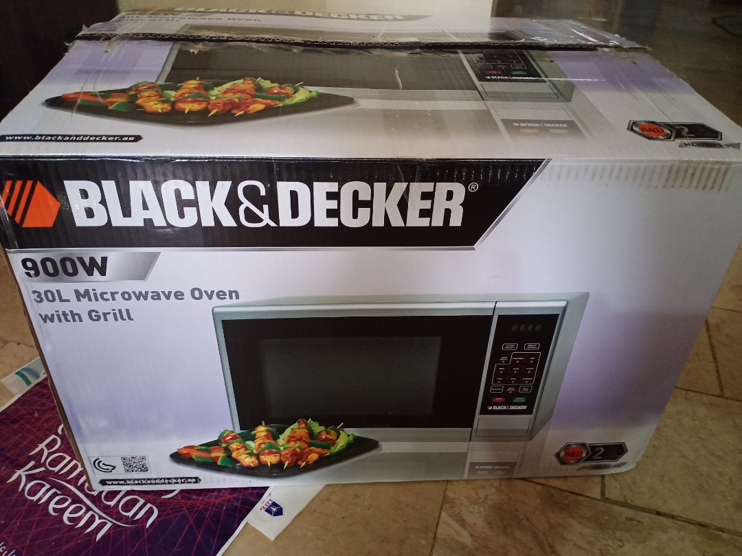 Black & Decker Microwave Oven With Grill, 30 Liter, 900 Watt