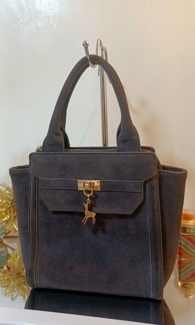 Black Martine Sitbon Suede Handbag Women s Fashion Bags Wallets Purses Pouches on Carousell