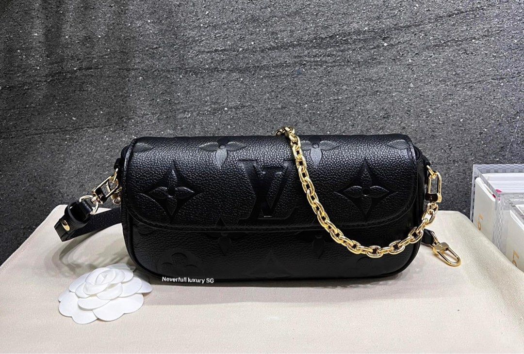 Louis Vuitton - Ivy Wallet On Chain Bag - Monogram Leather - Black - Women - Luxury