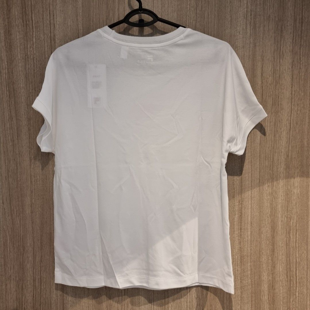 Brand new FILA white line women tee shirt. Women s Fashion Tops