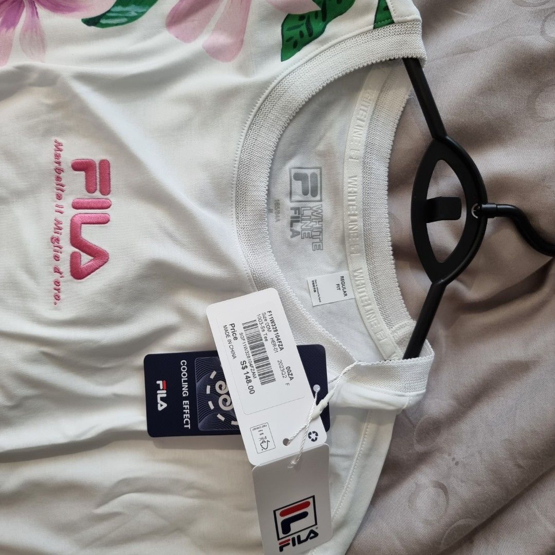 White fila outlet shirt womens