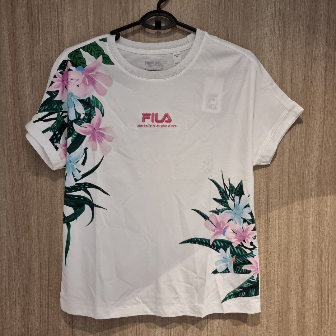 White fila shirt womens online