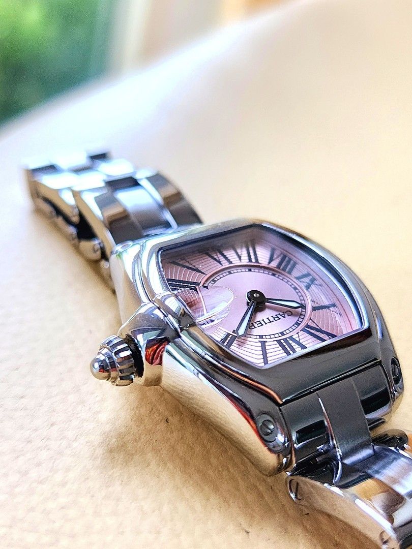 Cartier roadster 2024 pink ladies watch