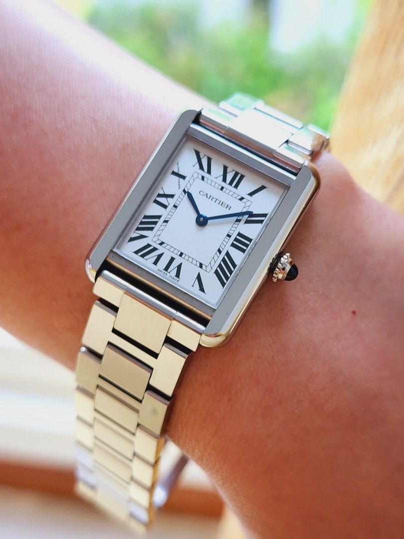 Cartier Tank Solo White Roman Dial Steel Quartz Ladies 3170