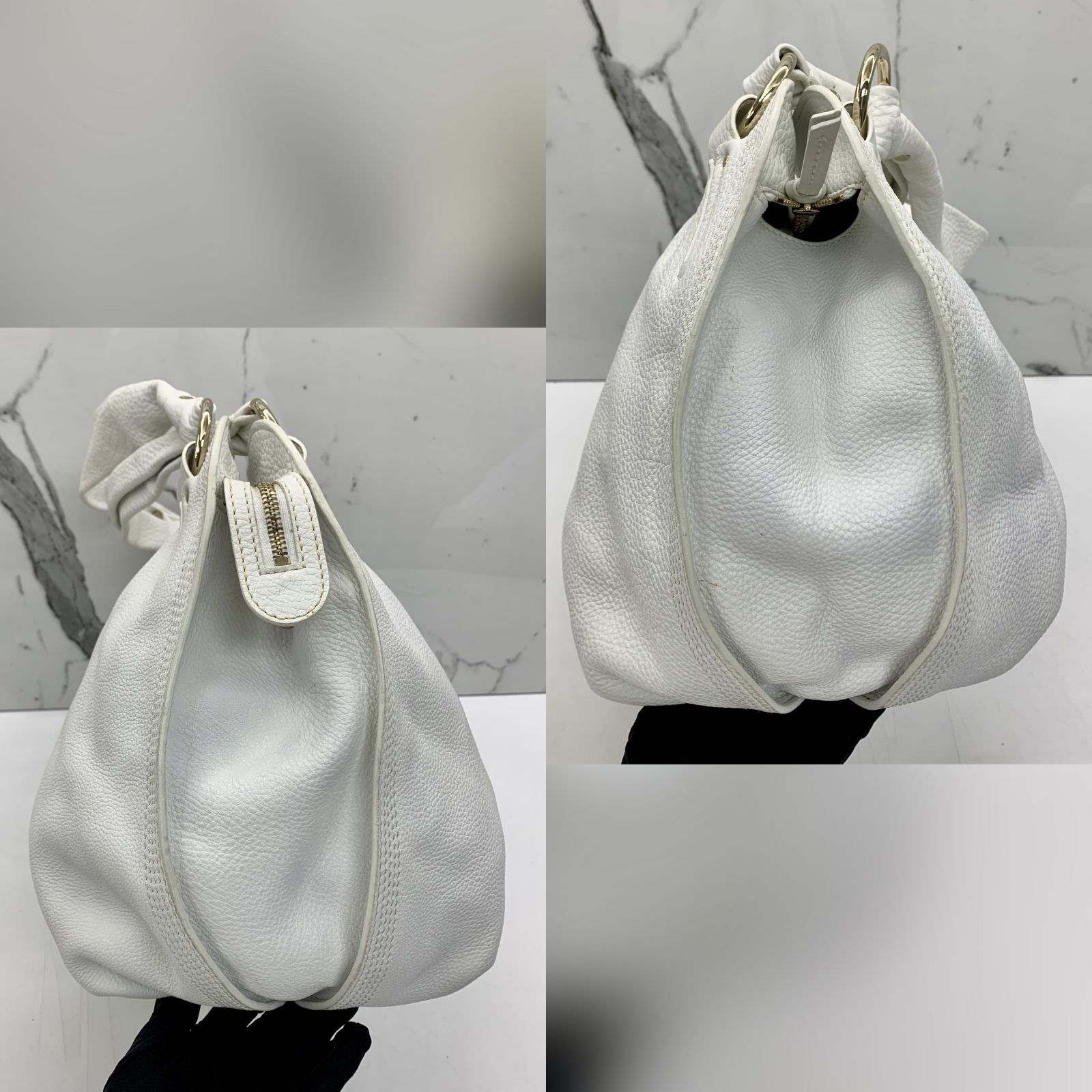 CELINE BITTERSWEET WHITE LEATHER SHOULDER BAG 237020723 WE Luxury Bags Wallets on Carousell
