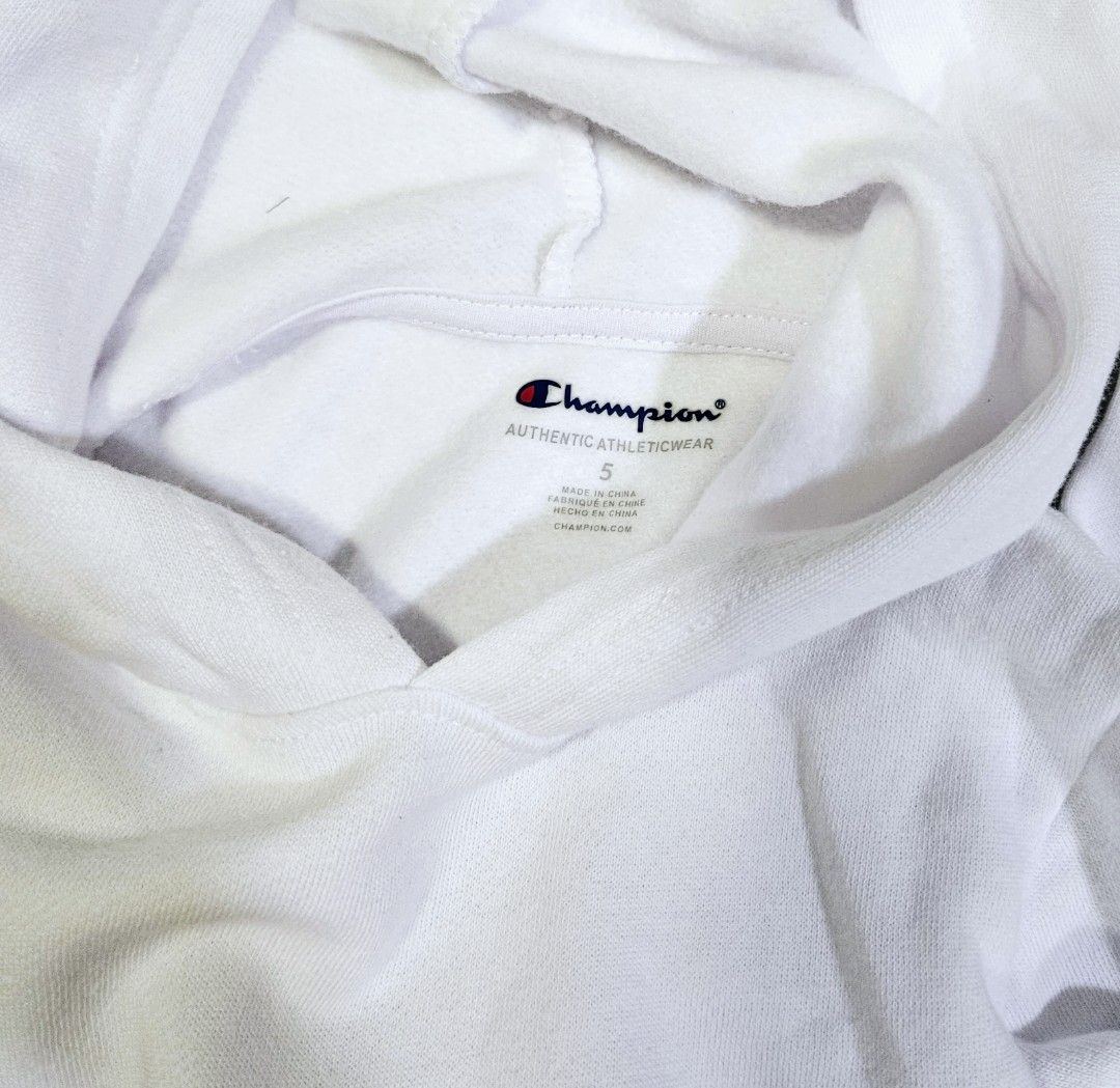 Girls white champion sweatshirt outlet