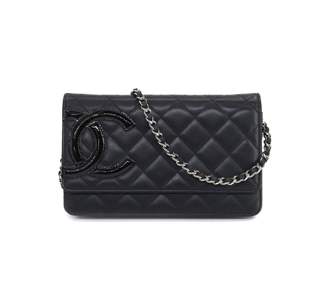chanel black wallet