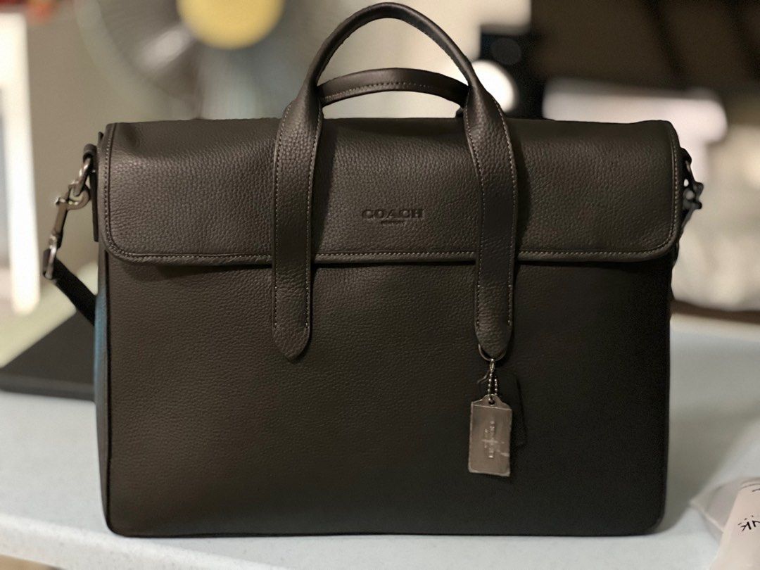 Coach portfolio briefcase top