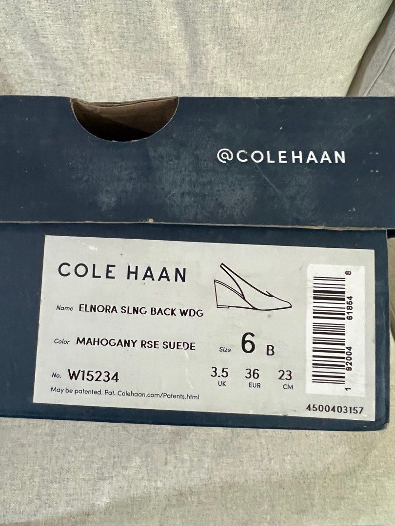 Cole Haan Elnora Slingback Wedge S7 Women s Fashion Footwear Wedges on Carousell