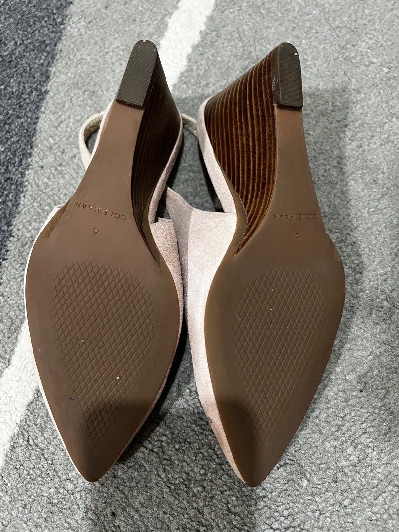 Cole Haan Elnora Slingback Wedge S7 Women s Fashion Footwear Wedges on Carousell