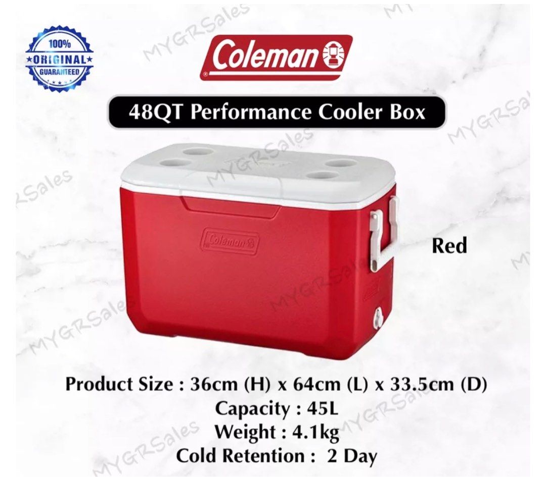 Coleman Cooler Box 48qt (45L, TV & Home Appliances, Kitchen Appliances