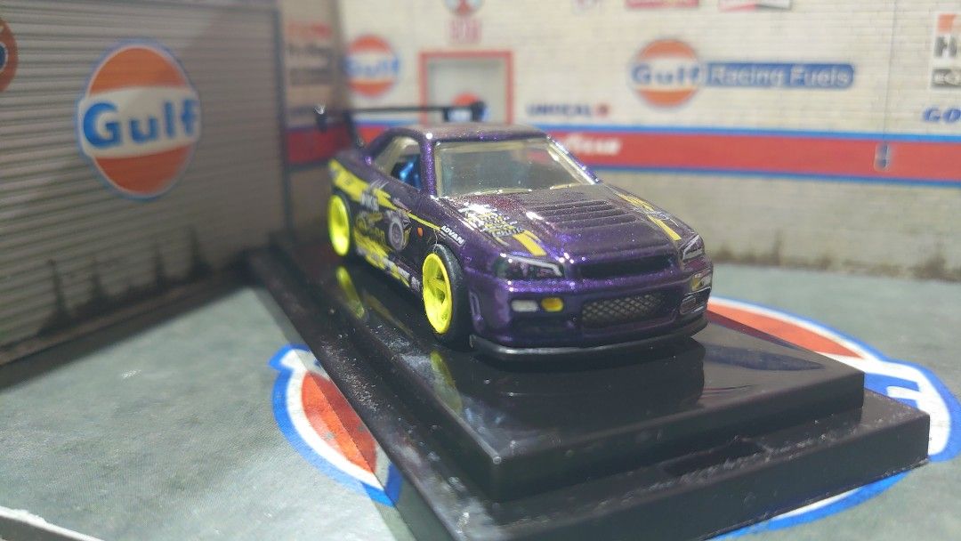 Custom Hot Wheels Nissan Skyline GTR R34, Hobbies & Toys, Toys & Games ...