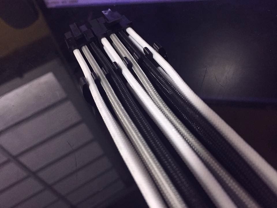 Custom PSU Power Supply Sleeved Cable Extensions Kit 30CM, Computers