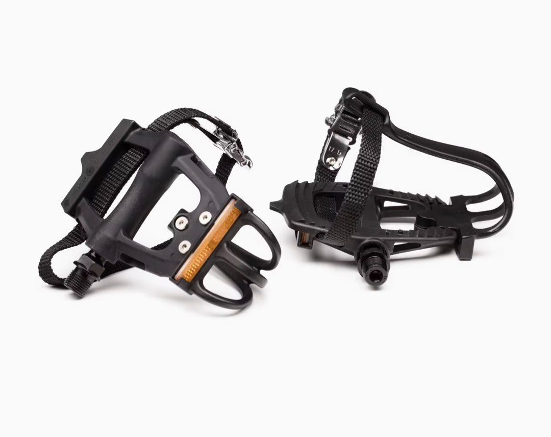 Decathlon road bike pedal toe clips B’Twin, Sports Equipment, Bicycles