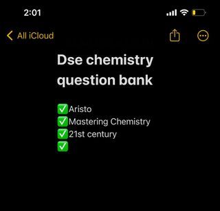 dse chemistry question bank