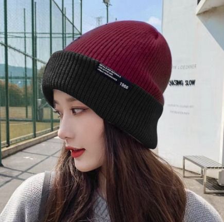 Red beanie online hat womens
