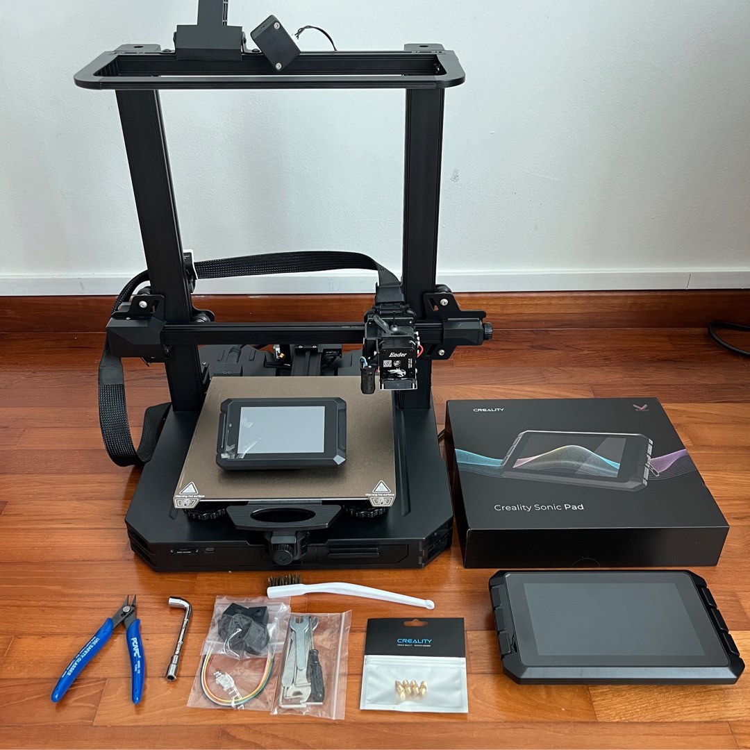 Ender 3 S1 Pro + Sonic Pad + Spare Parts [3D Printer/Creality