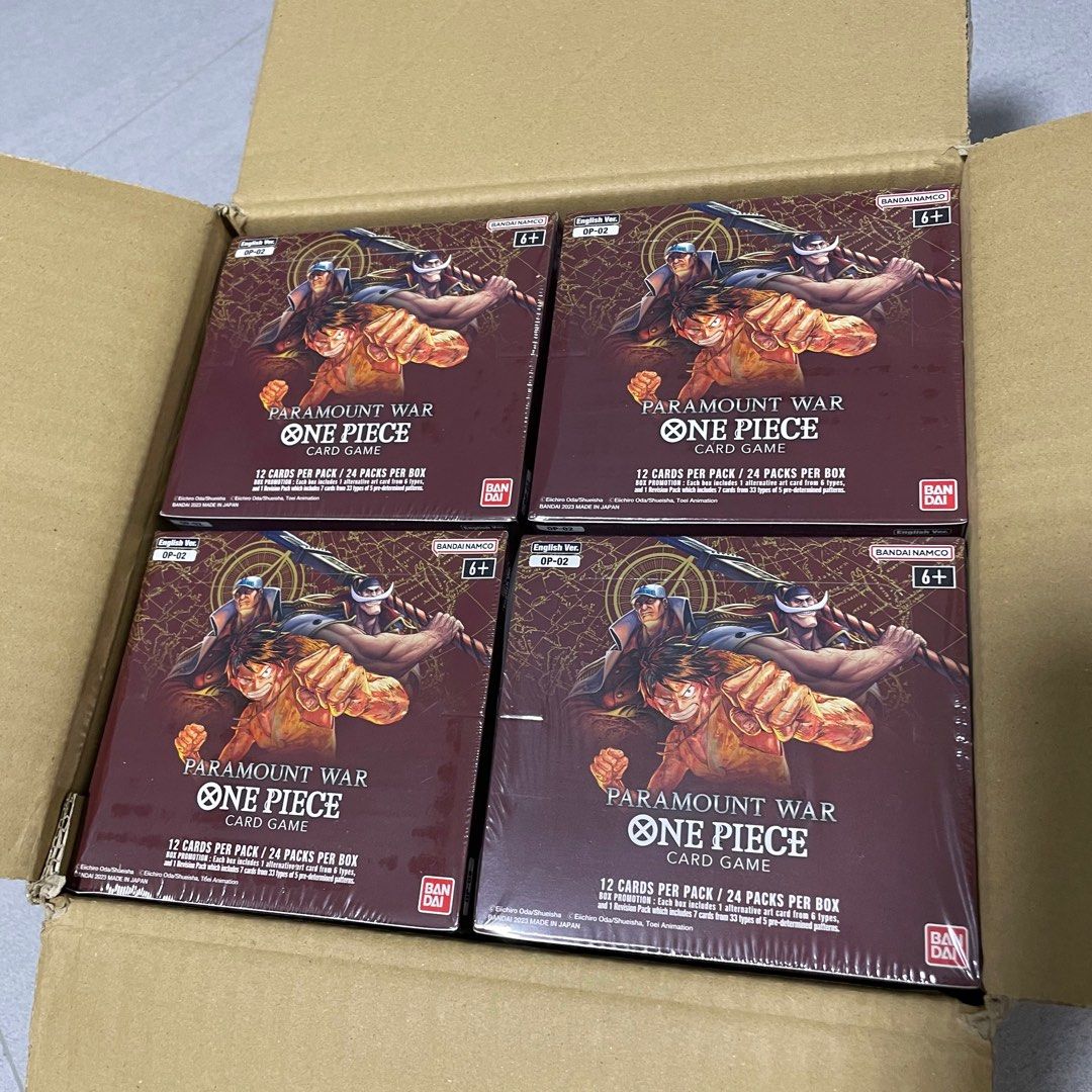 ONE PIECE CARD GAME PARAMOUNT WAR OP02 BOOSTER BOX ENGLISH