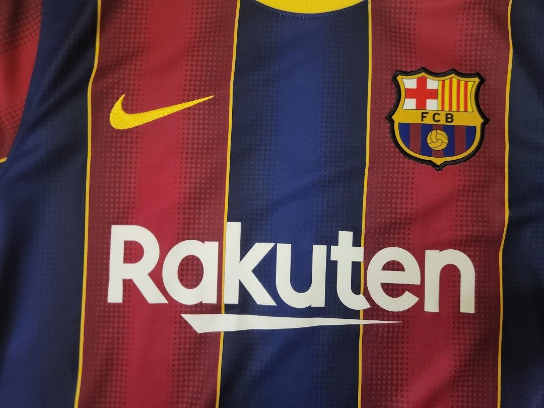 NIKE FC Barcelona Rakuten Mens Size XL 2017-2018 Season Local Home Kit  Jersey