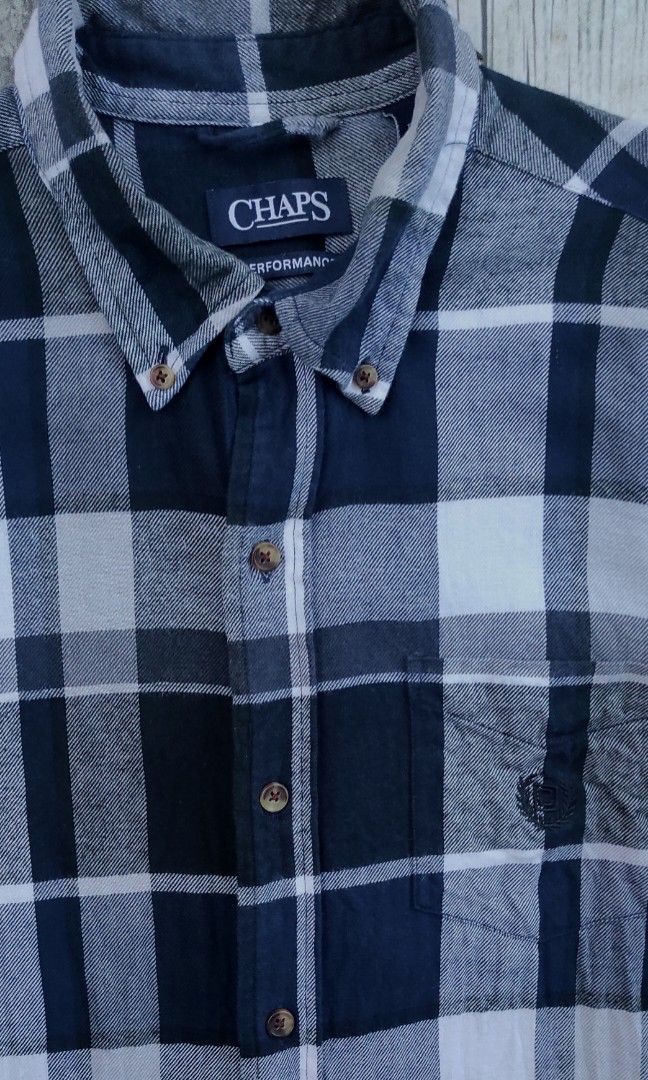 FLANNEL CHAPS (Category: Formal Shirts) located in San Jose. Submitted by ambethable (Listing ID 1244377874, Image 2). Description: CHAPS FLANNEL LENGTH: 30 WIDTH: 21 COLORRATE: 9/10 NO LOOSE STITCH NO PINHOLE EXCELLENT CONDITION 280.