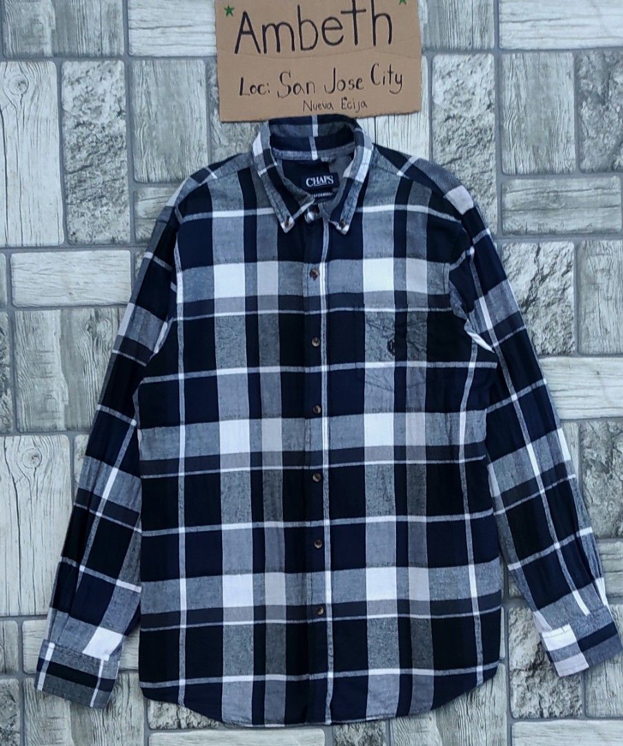 FLANNEL CHAPS (Category: Formal Shirts) located in San Jose. Submitted by ambethable (Listing ID 1244377874, Image 1). Description: CHAPS FLANNEL LENGTH: 30 WIDTH: 21 COLORRATE: 9/10 NO LOOSE STITCH NO PINHOLE EXCELLENT CONDITION 280.