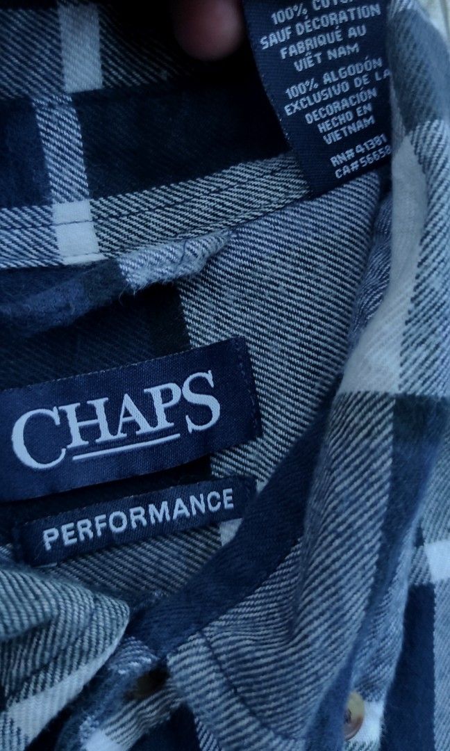 FLANNEL CHAPS (Category: Formal Shirts) located in San Jose. Submitted by ambethable (Listing ID 1244377874, Image 3). Description: CHAPS FLANNEL LENGTH: 30 WIDTH: 21 COLORRATE: 9/10 NO LOOSE STITCH NO PINHOLE EXCELLENT CONDITION 280.