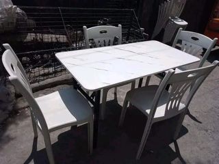 Folding table & hampas chair set parehas matibay