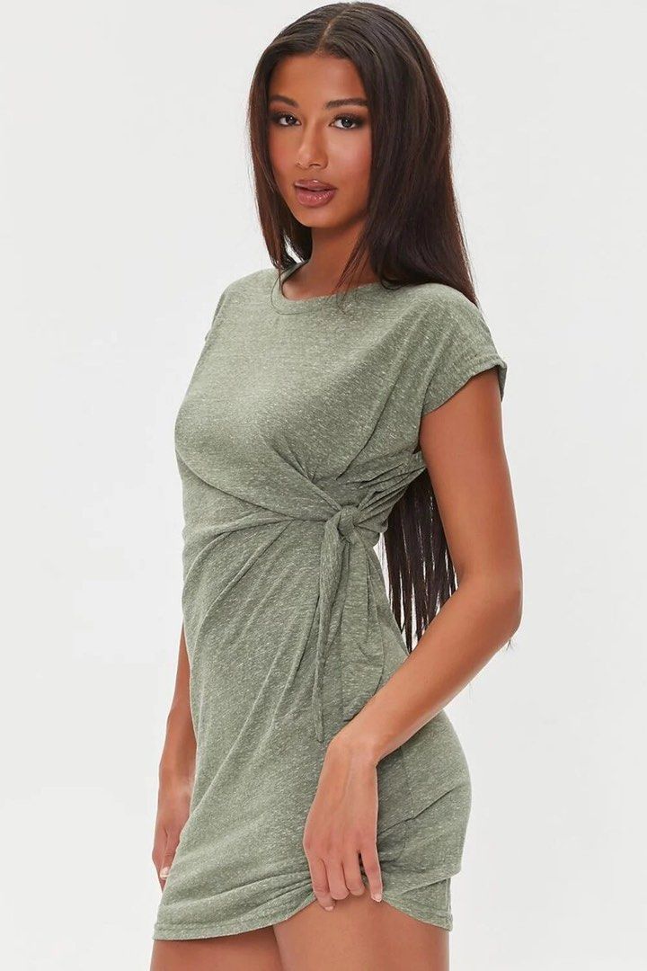 Olive green dress forever 21 shop