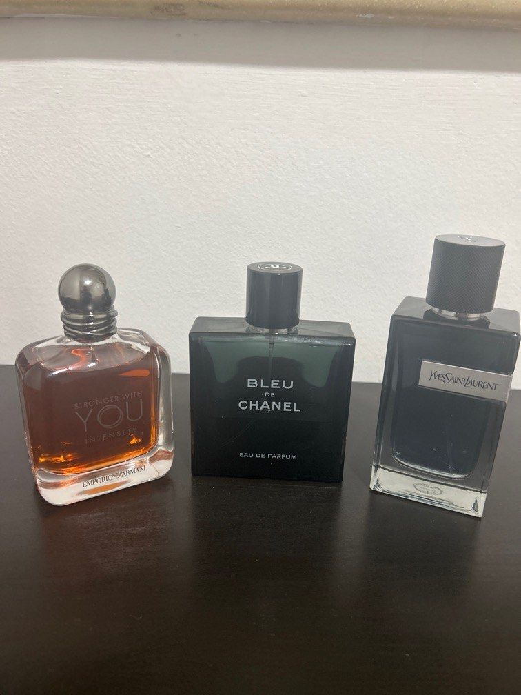 Fragrance Decants - Stronger With You Intensely, YSL Y EDP, Bleu De Chanel  EDP, Beauty & Personal Care, Fragrance & Deodorants on Carousell
