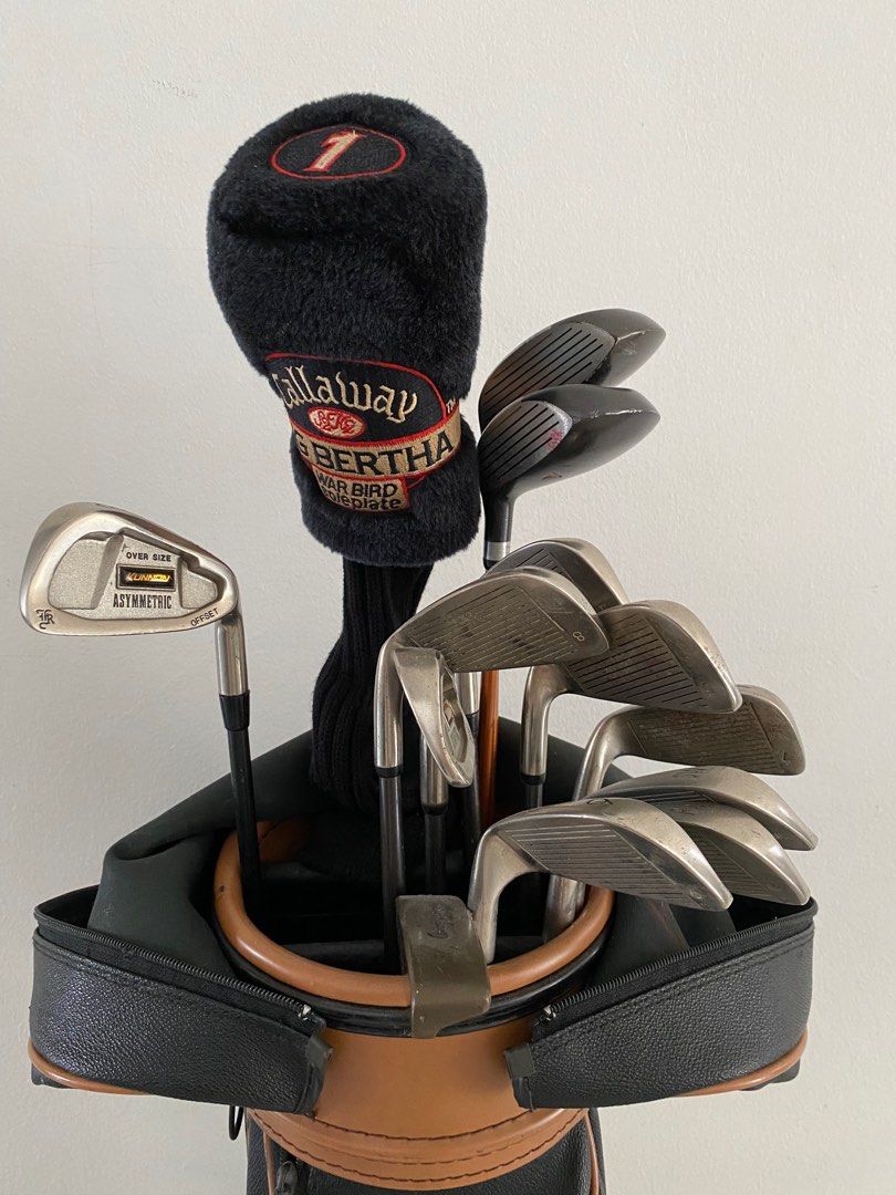 Full Set Golf Titleist Golf Bag with Kunnan Golf Clubs, Sports