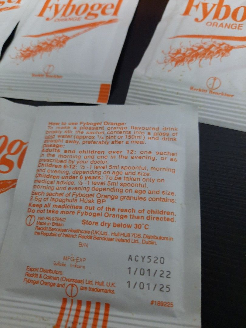 Fybogel Health Nutrition Health Supplements Vitamins Supplements On Carousell