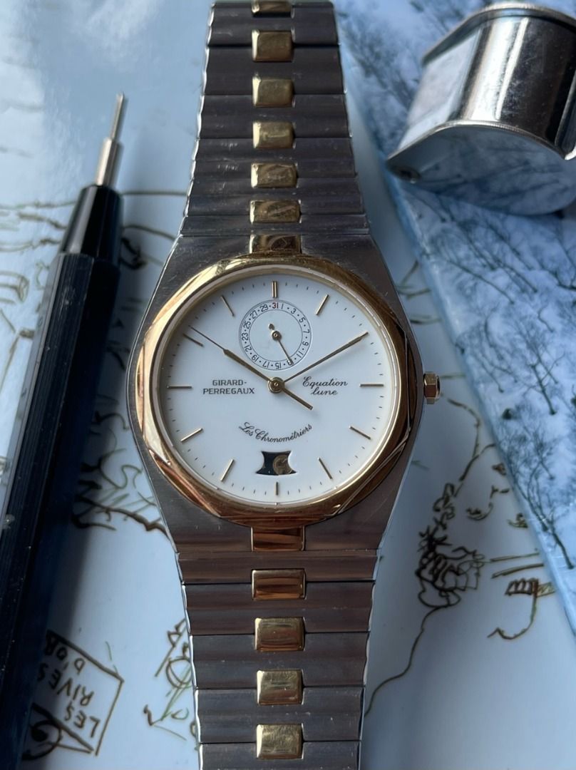 Girard Perregaux Laureato equation terre Quartz 36mm, 名牌, 手錶