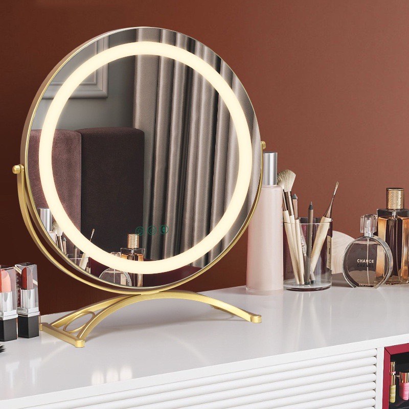 Gold LED Vanity Mirror, Furniture & Home Living, Home Decor, Mirrors on