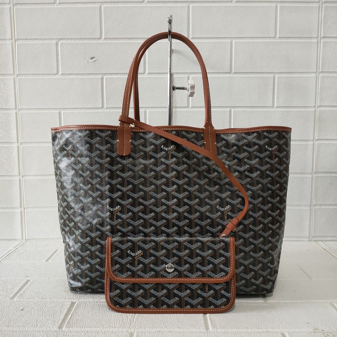 Goyard St Louis Tote in Khaki, Barang Mewah, Tas & Dompet di Carousell