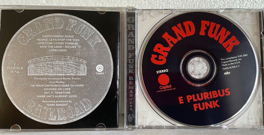Grand Funk Railroad E Pluribus Funk Extra Tracks, 24bit digitally remastered CD on Carousell