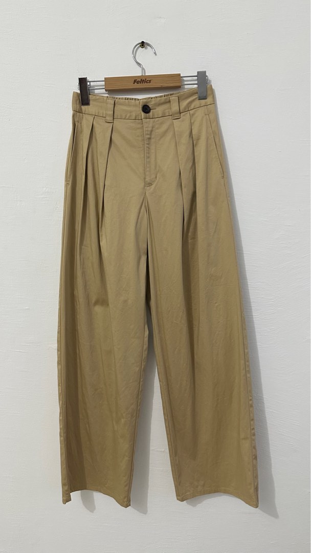 GU wide trouser pants on Carousell
