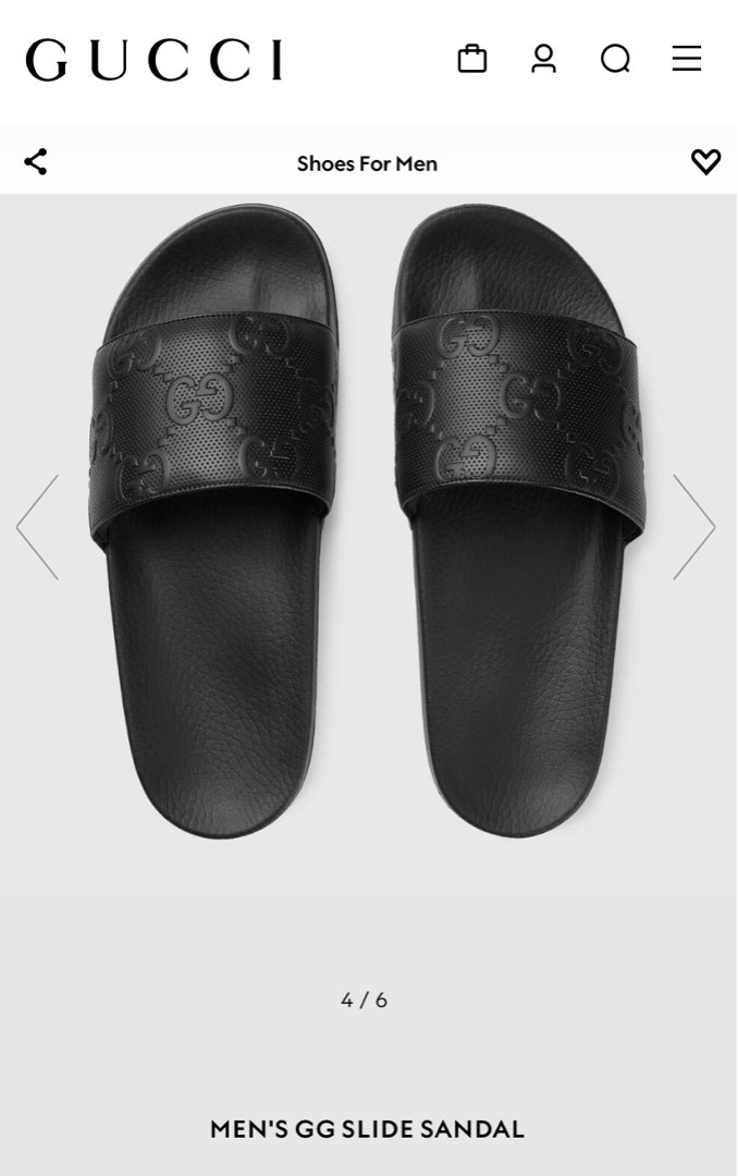 Gucci Slides, Men's Fashion, Footwear, Flipflops and Slides on Carousell