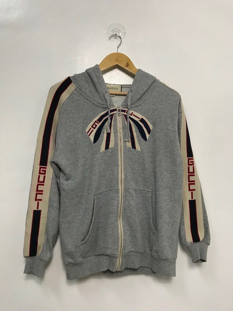 Gucci grey store zip up hoodie