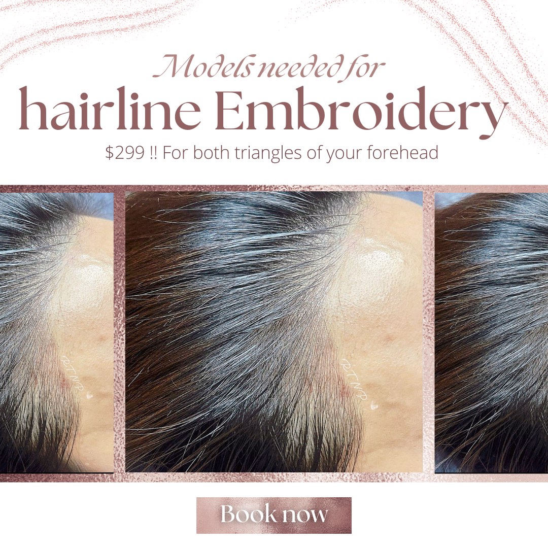 Hairline embroidery models needed, Bulletin Board, Looking For on Carousell